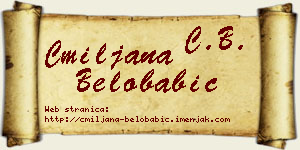 Cmiljana Belobabić vizit kartica